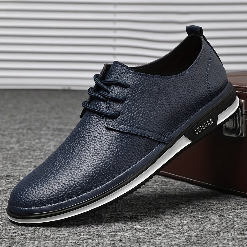 Men's Smart Casual Walking Shoes, Lace Up, Assorted Colors