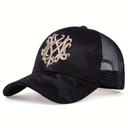 Men's Printed Baseball Cap Adjustable Casual Hat Spring Fall Summer Trucker Hat