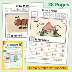 LACHILLY Alphabet Workbook Tracing Sheets Ages 4-8 Preschool & Kindergarten