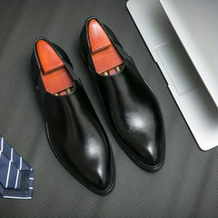 Men's Pointed Toe Slip On Formal Shoes