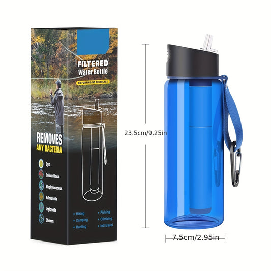 Portable Sports Water Purification Cup with Filter for Outdoor Camping