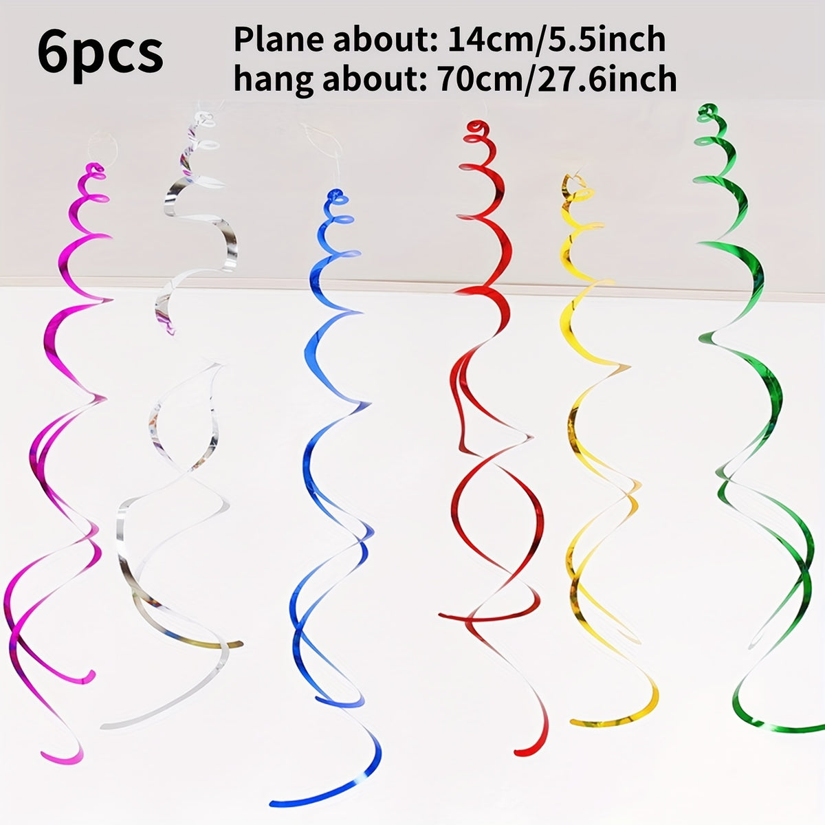 6pcs Hanging Streamers Sequin String Birthday Home Decor