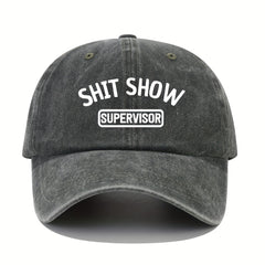 Hip Hop Unisex Baseball Cap Letter Printed Distressed Dad Hat