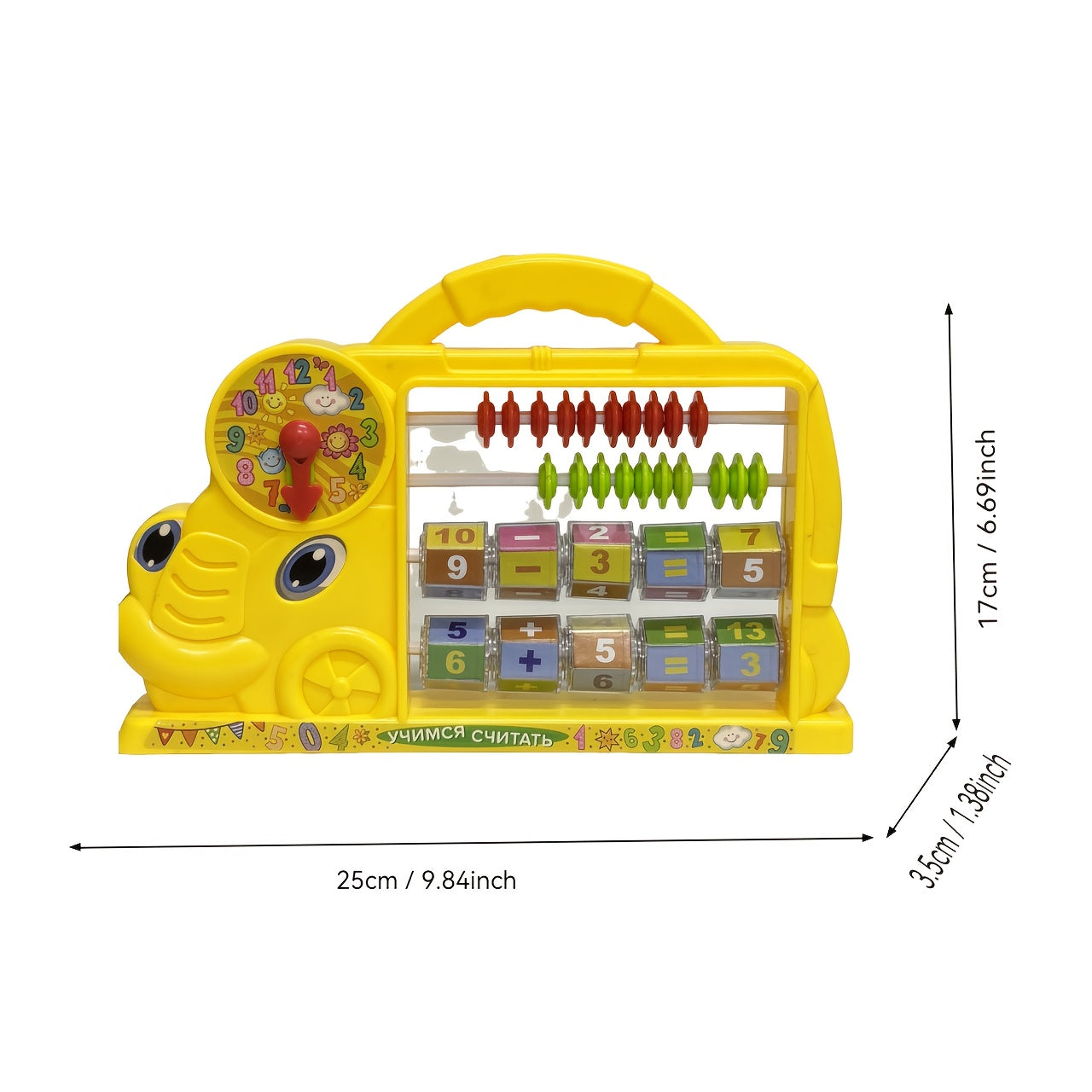 Kids Learning Abacus Toy Colorful Number Puzzle Interactive Math Tool