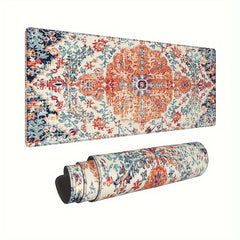 Large Boho Floral Mouse Pad for Gaming and Office Use