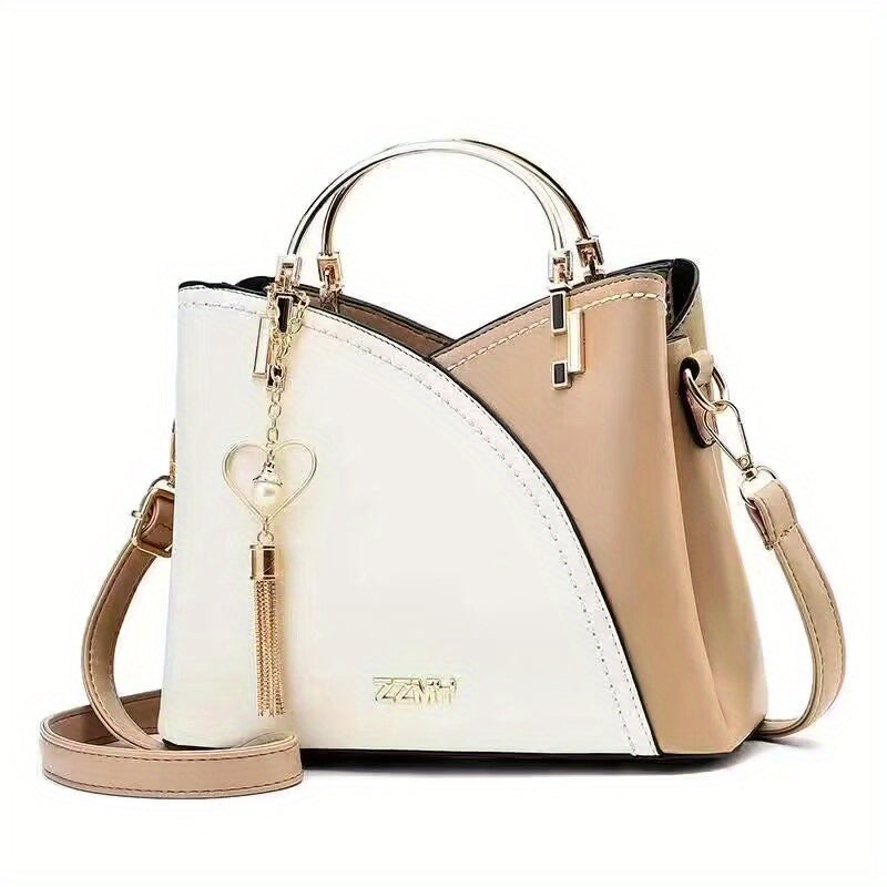 Tassel Decor Crossbody Bag Top Ring Office & Work Purse