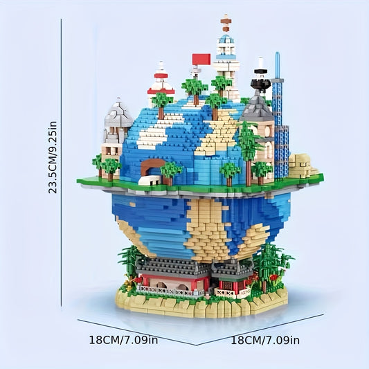 Global Village Micro Diamond Building Block Ornament