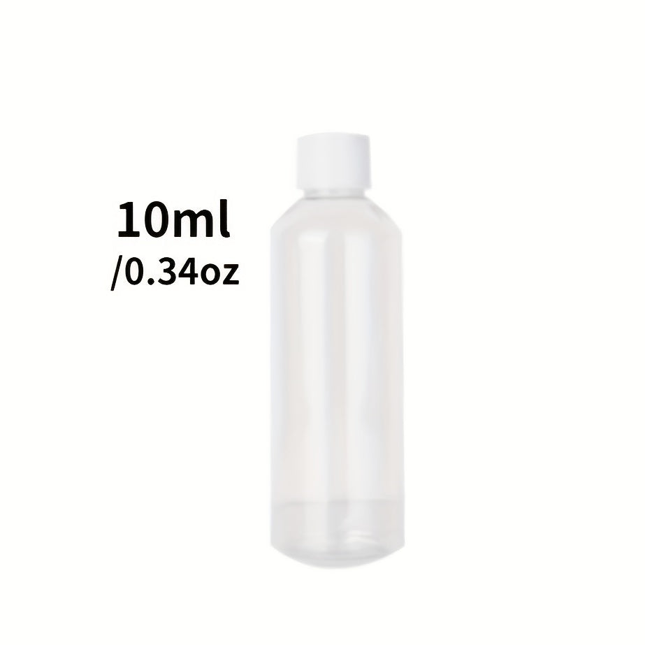 3 Clear Plastic PET Bottles for Medicine in Various Sizes