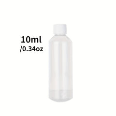 3 Clear Plastic PET Bottles for Medicine in Various Sizes