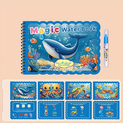 Reusable Water Coloring Books for Adults - Marine Life Designs