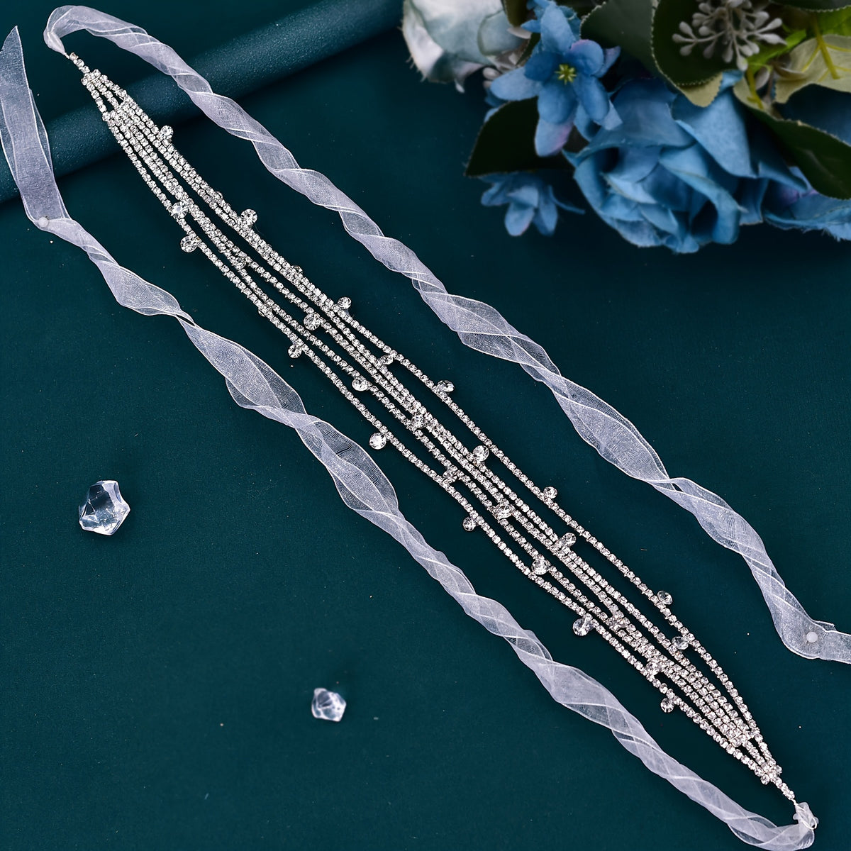 Sparkling Bride Waist Belt Synthetic Crystal Chain Versatile Waist Sash