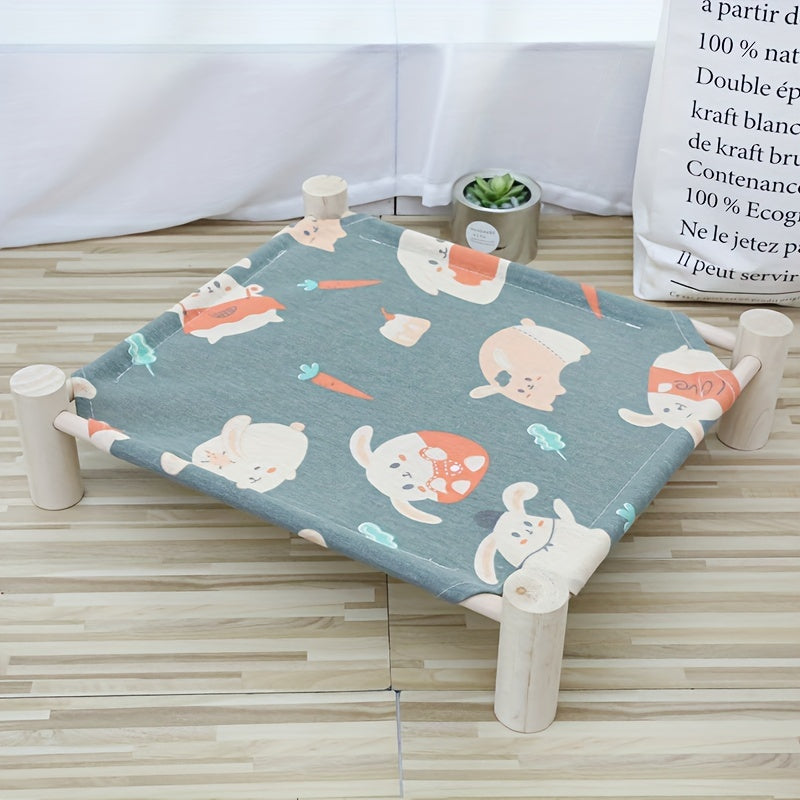 Cats Hammock Elevated Cat Bed Puppy Removable Bed