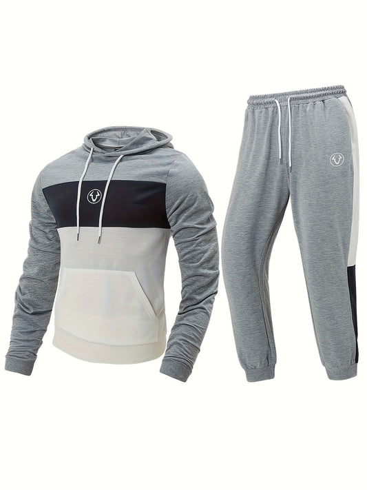 Men's 2pcs Tracksuit Hoodie & Sweatpants Set for Autumn Winter