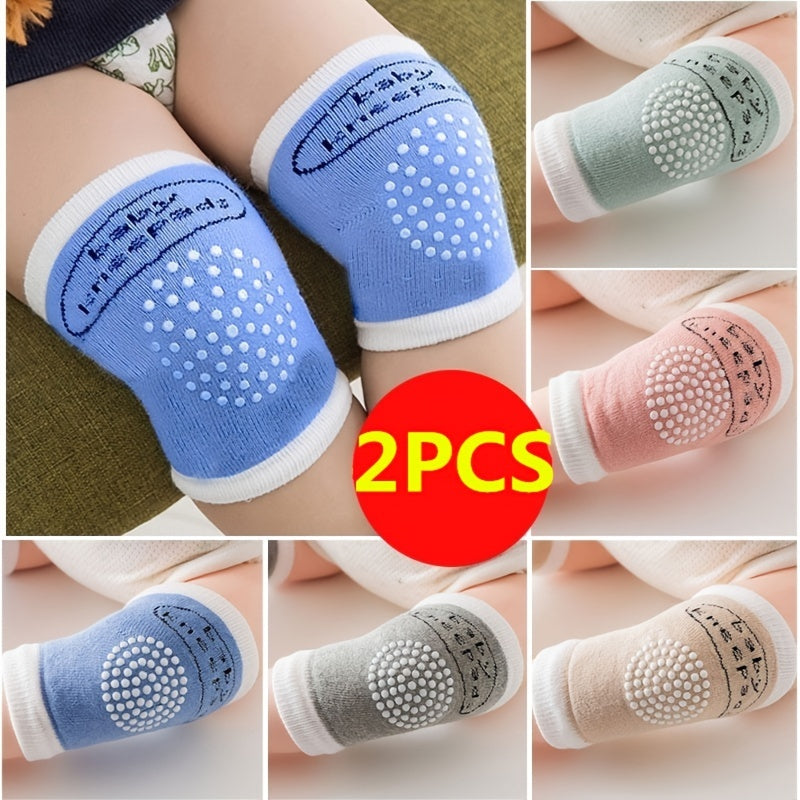 2pcs Combed Cotton Baby Knee Protector Breathable Kneepad Absorb Sweat Socks