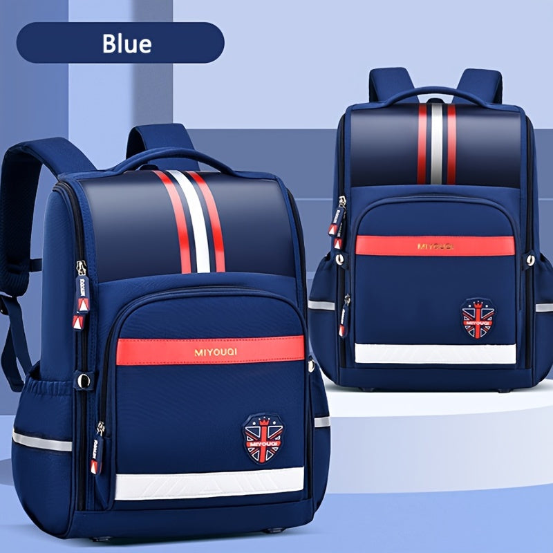 Waterproof Student School Backpack - Adjust. Daypack for Boys/Girls