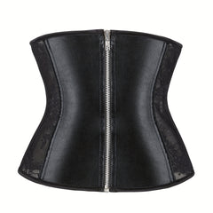 Lace Stitching Tummy Wrap Tummy Control Zipper Slimming Belly Belt