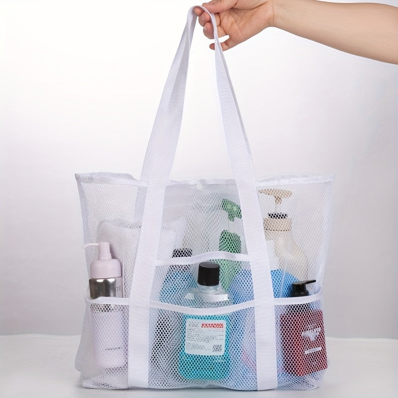 Outdoor Beach Net Bag Large Capacity Toiletry Storage Bag