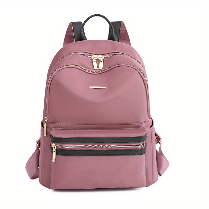 Casual Solid Backpack Preppy Style School Bag Daypack