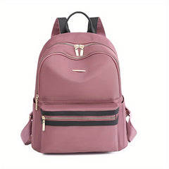 Casual Solid Backpack Preppy Style School Bag Daypack