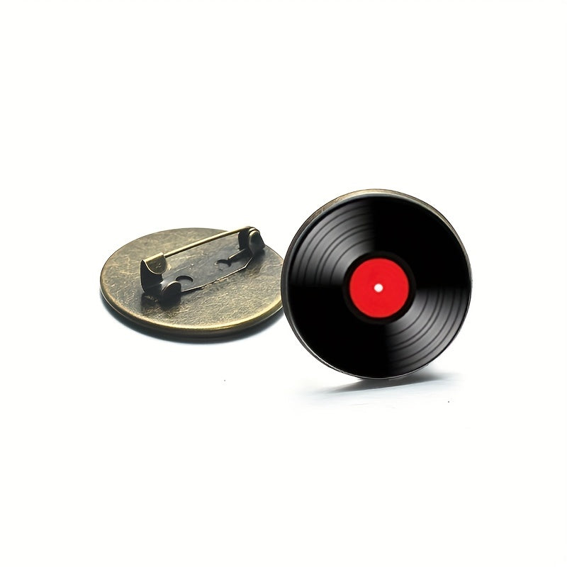 Record Player Brooch Pins Collar Jackets Dress Suit Hats Scarves Pants Brooches
