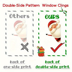 80pcs Christmas Snowflake Window Sticker Glass Christmas Sticker Decoration