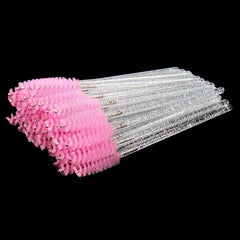 20 pcs Crystal Eyelash Brushes 100 Mascara Wands for Extensions