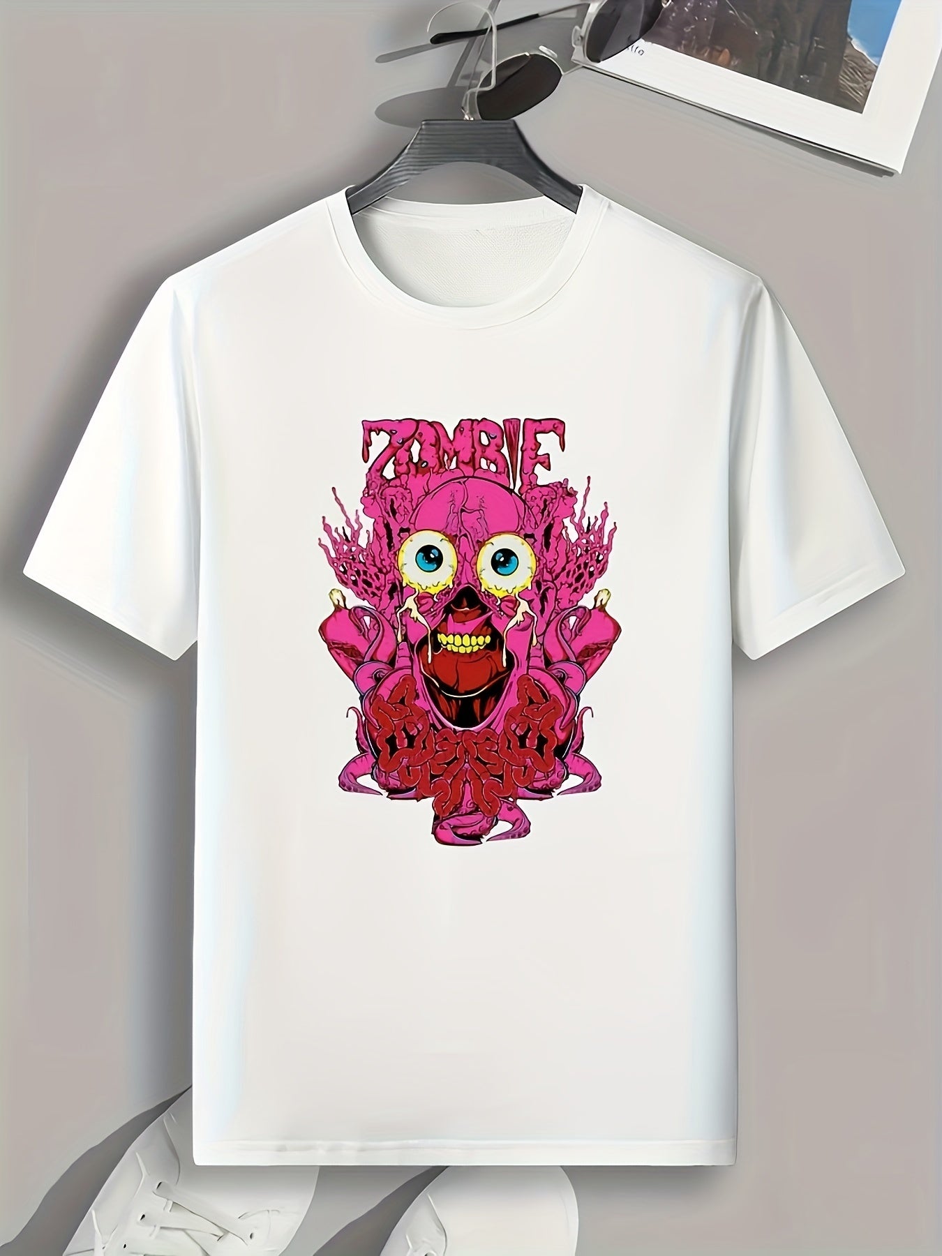 Monster Print Men's Graphic T shirt Casual Comfy Tees For Summer