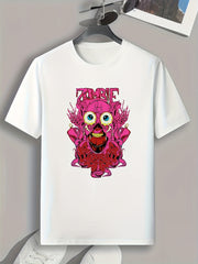 Monster Print Men's Graphic T shirt Casual Comfy Tees For Summer