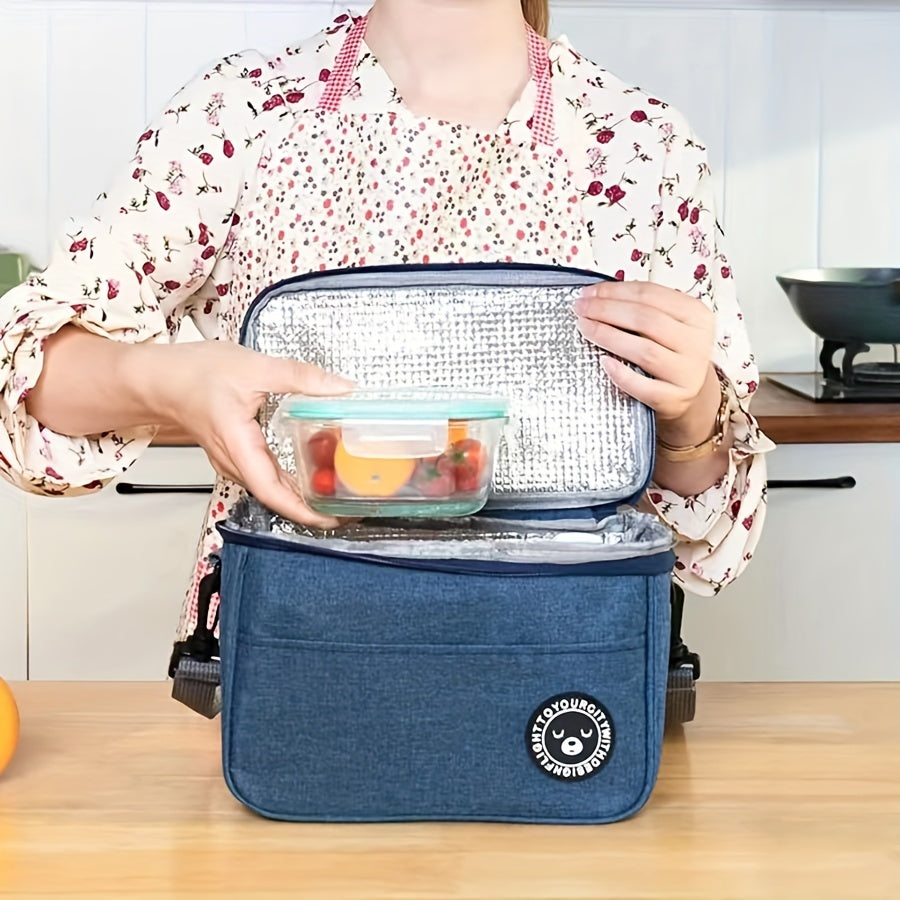 Insulated Lunch Bag with Shoulder Strap Leak Proof Cooler Tote