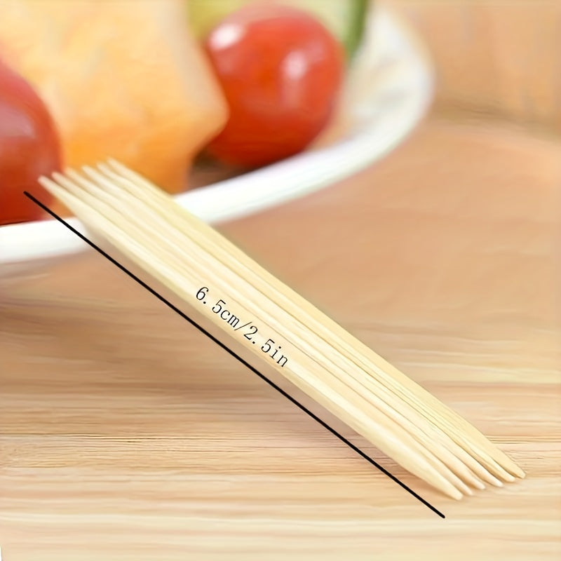 200pcs Disposable Bamboo Toothpick for Outdoor Use and Oral Hygiene
