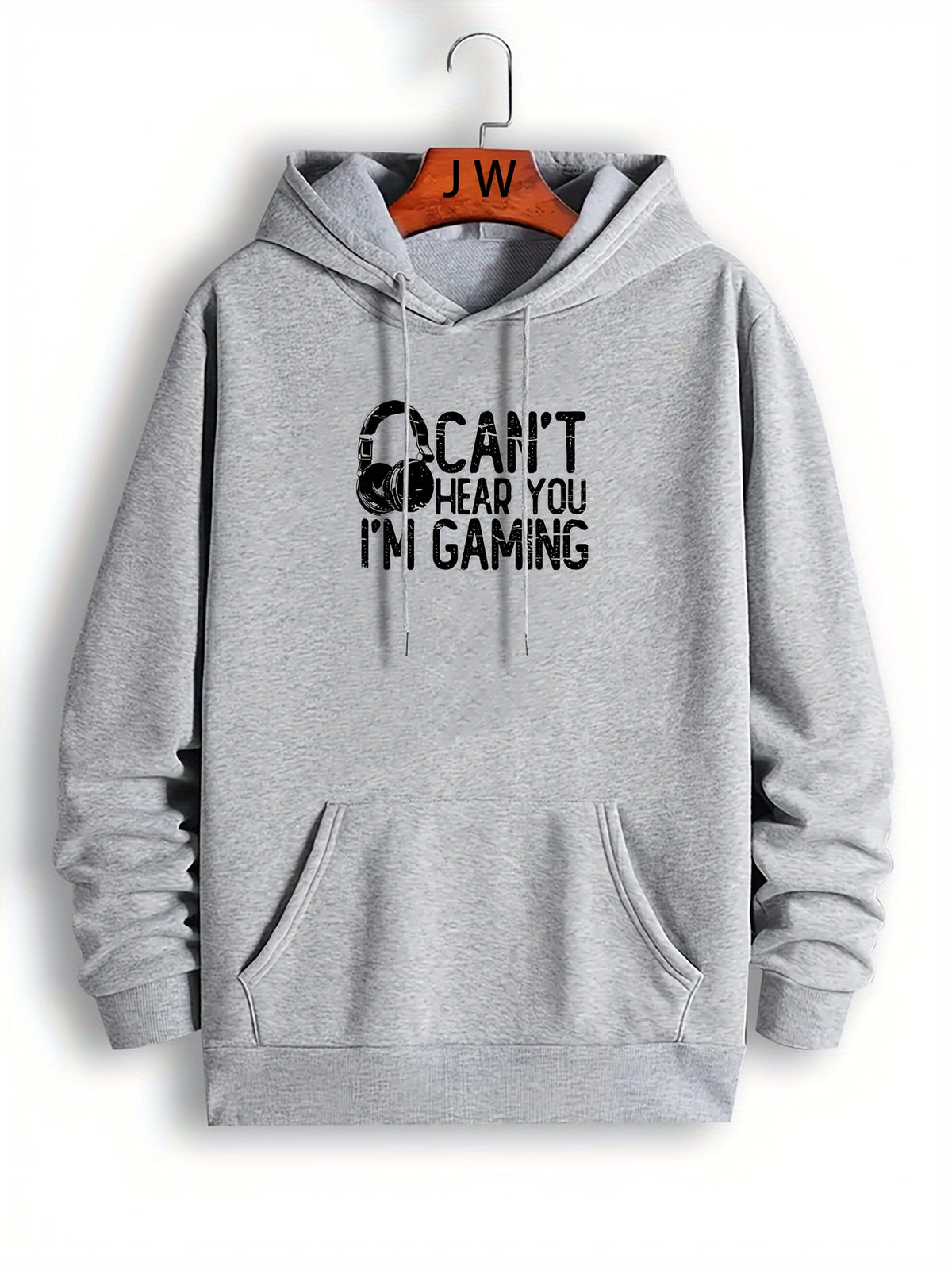 "Can't Hear You I'm Gaming" Print Hoodies For Men