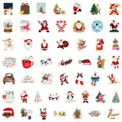 100pcs Waterproof Christmas Stickers for Crafts Windows, Merry Christmas Theme