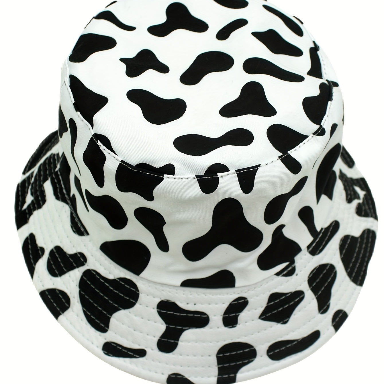 Cow Pattern Print Sunshade Bucket Hat for Men Women
