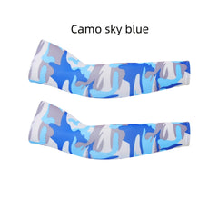 UV Protection Arm Sleeves for Outdoor Sports Cooling Ice Silk Material