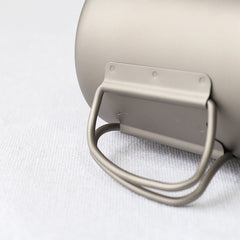 Titanium Portable Folding Single Layer Cup for Camping Lightweight Tea Cup
