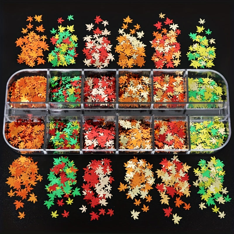 Maple Leaves Glitter Sequins Epoxy Resin Filling Autumn Series Resin Fillers