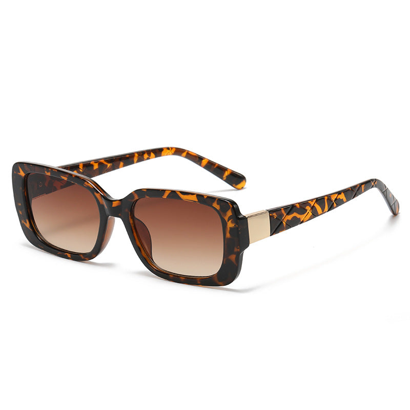 Vintage Oversized Square Sunglasses Women Sun Protection Lenses
