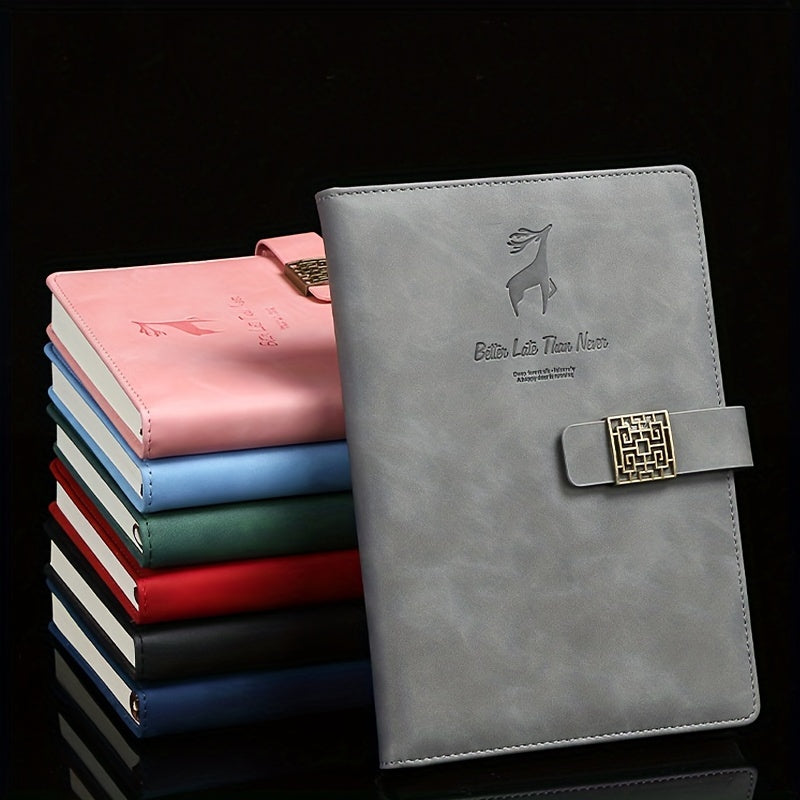 A5 PU Leather Notepad Magnetic Buckle Soft Journal