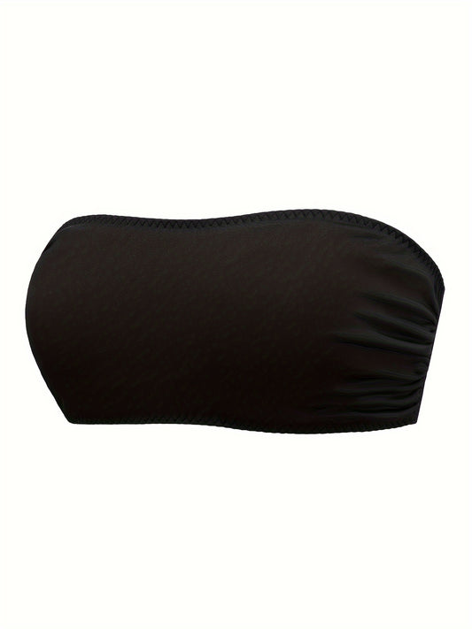  Bandeau Bra Crossback Removable Pads