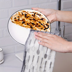 10pcs Cotton Gauze Dish Cloth Absorbent Towel Kitchen Cleaning Pad