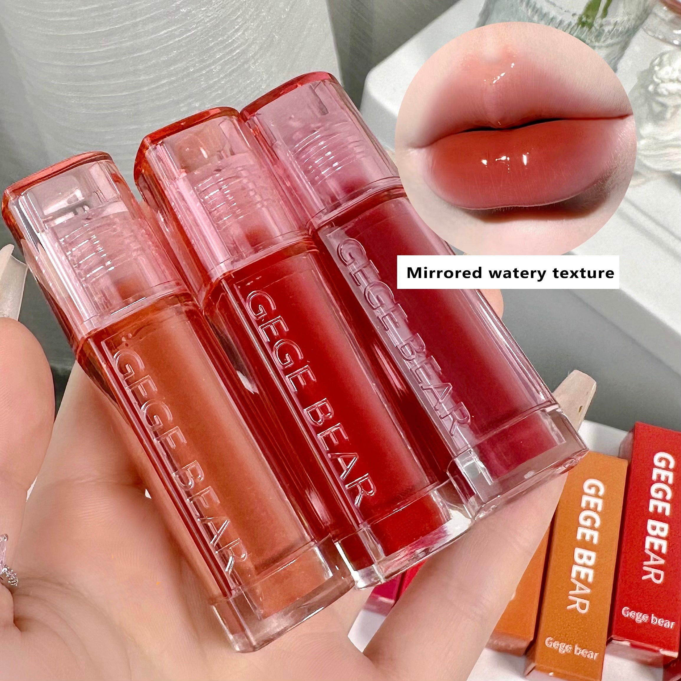 6 Colors Lip Gloss Moisturizing Mirror Liquid Lipstick