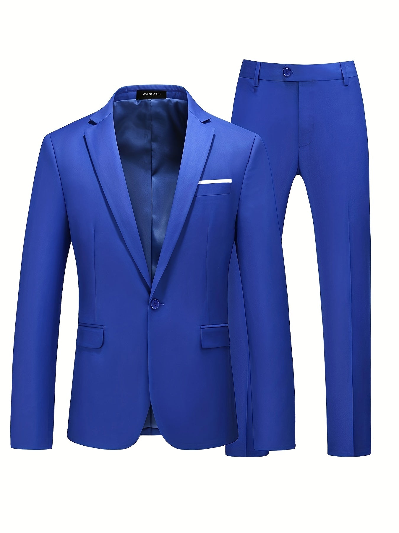 Men's Slim Fit 1 Button Suit Blazer and Pants Set