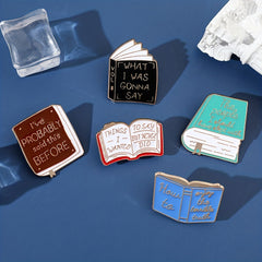 Fashionable Books Brooch Enamel Pin for Men