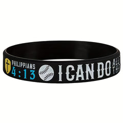 Christian Bible Verse Silicone Bracelet Wristband