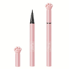 Waterproof Liquid Eyeliner Pen, Smudge-proof Formula, Cat Paw Packaging, Brown