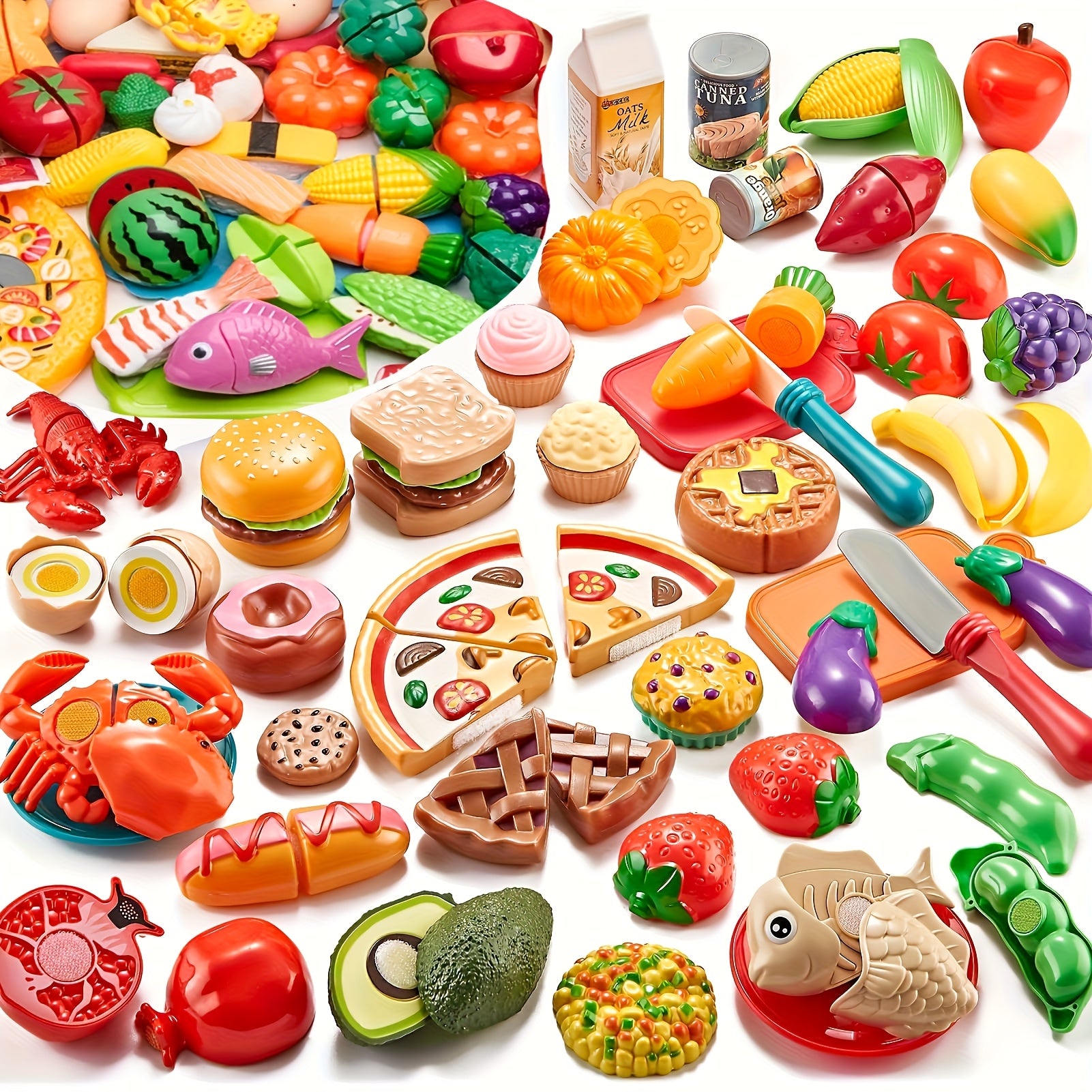 Kids Toy Kitchen Set with Pizza, 16pcs - ABS Material
