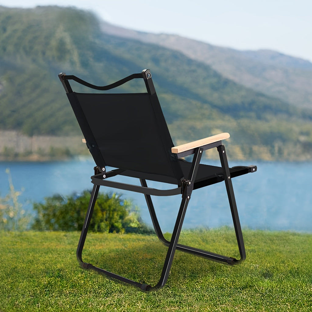 Portable Outdoor Folding Chair for Camping, Beach, Picnic - Blue