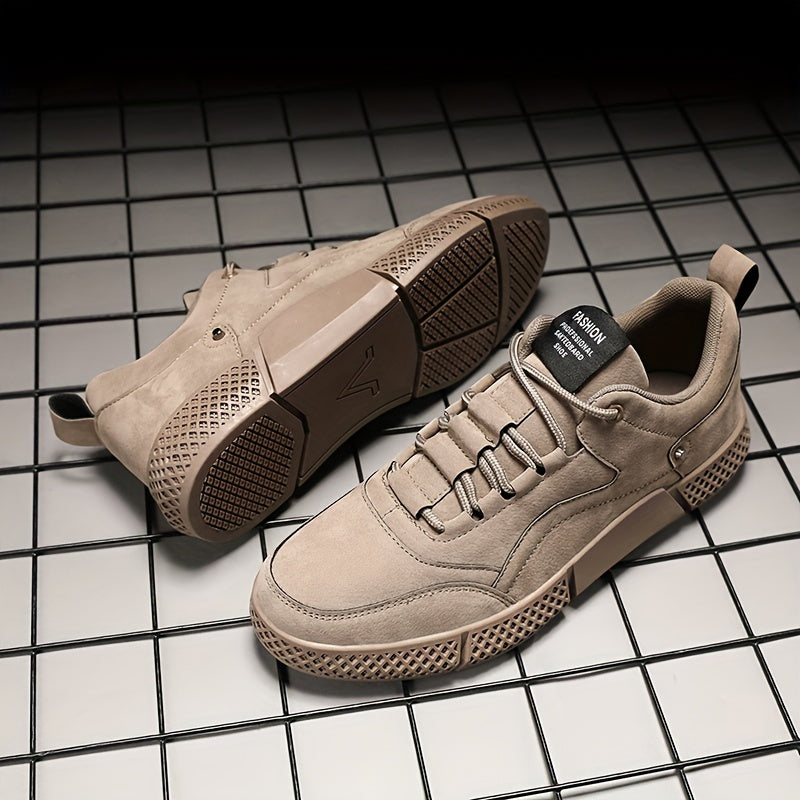 Men's Khaki Walking Skate Shoes