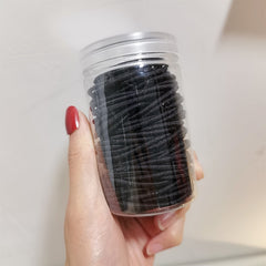 100pcs Hair Elastics Ties Stretchy Rubber Bands Ponytail Holder