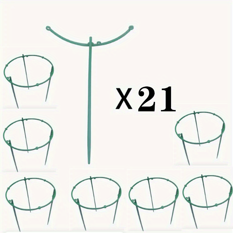 Plant Support Stakes Half Round Cage Holder for Flower Pot Climbing Trellis